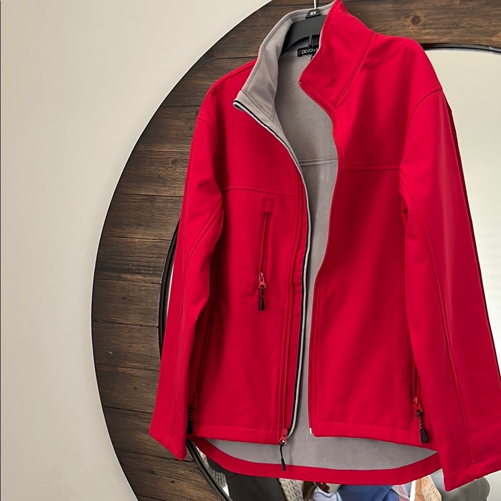 Women's Red Softshell Jacket